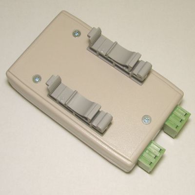 USB Relay Controller - Two Channels with clips for DIN mount rail