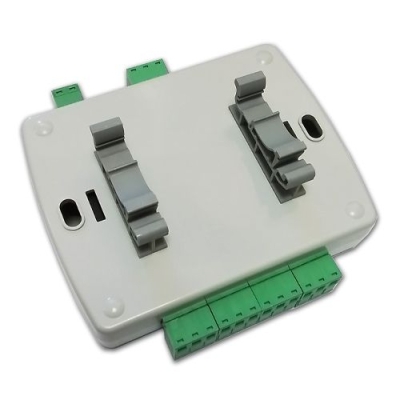 RS232 Serial COM controlled 4 Channel Relay Board BOX with clips for DIN mount